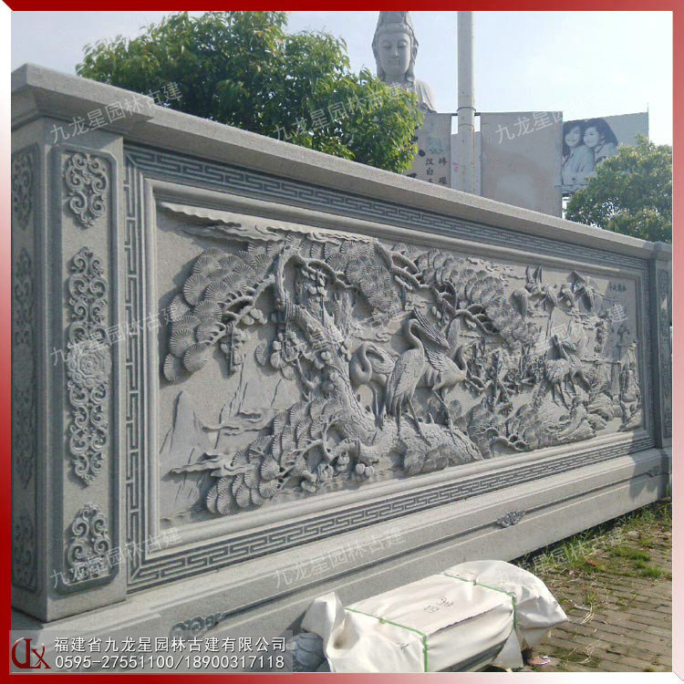 松鶴延年浮雕圖片